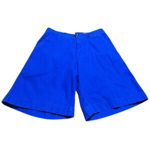 Izod Men's Vibrant Blue Flat Front Shorts